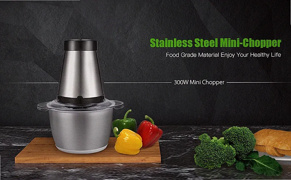 1.2L Food Chopper Meat Grinder Food Processor For Meat Vegetables Fruits