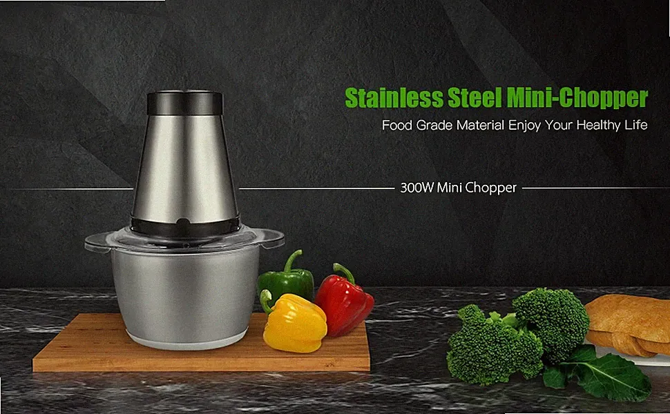 1.2L Hot Meat Grinder Food Chopper Food Processor For Meat Vegetables Fruits