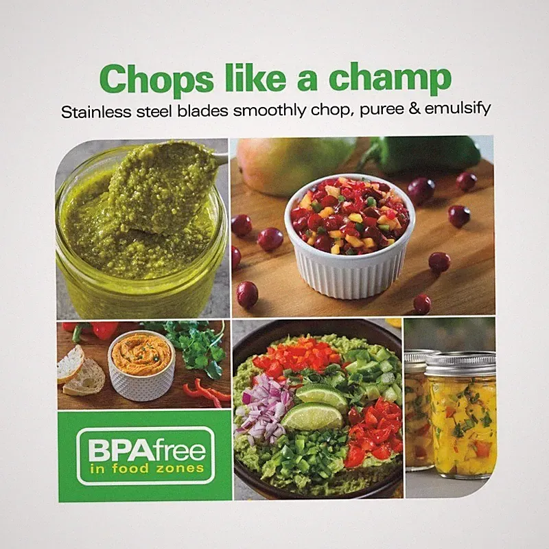 1.5 Cup Food Chopper 72410KC 1.5 cup size is perfect for everyday use