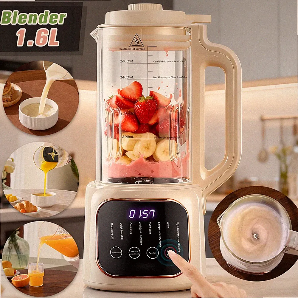 1.6L Nut Milk Maker Machine for Almond Oat Soy Milk Maker Keep Warm Boil Water