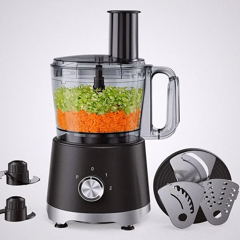 10.5-Cup Food Processor with Vegetable Chopper, Slicer, Shredder & Dough Kneader