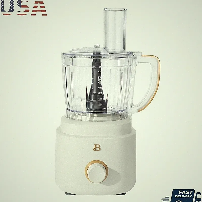 10 Cup Food Processor 500W W/ Accessories Variable Speed Control Dishwasher Safe