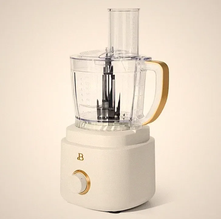 10-Cup Food Processor with Accessories, White Icing