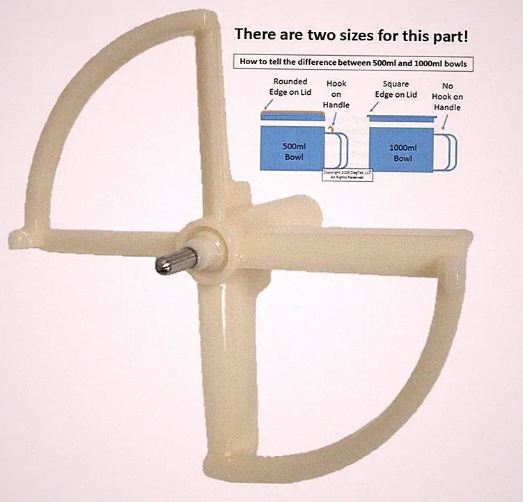 1000ml Disc Carrier for Braun Food Processor models 4243, 4258, 4259, 4262