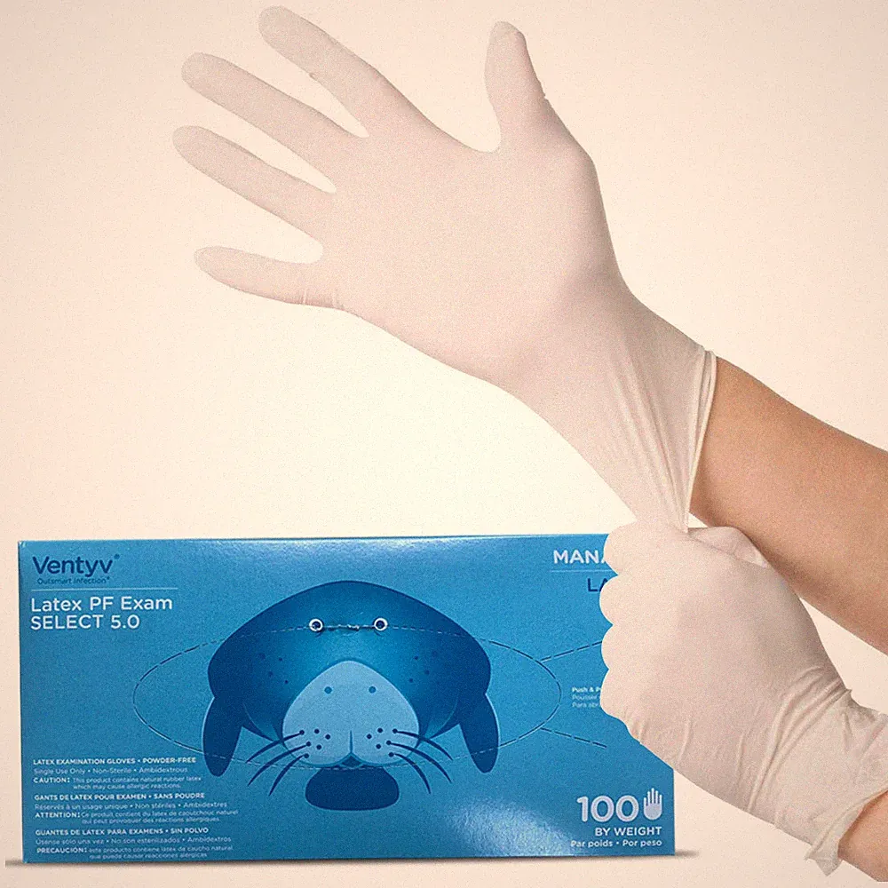 100Pcs Disposable Gloves – Medical Food Prep Cleaning, Powder-Free, Fast Ship
