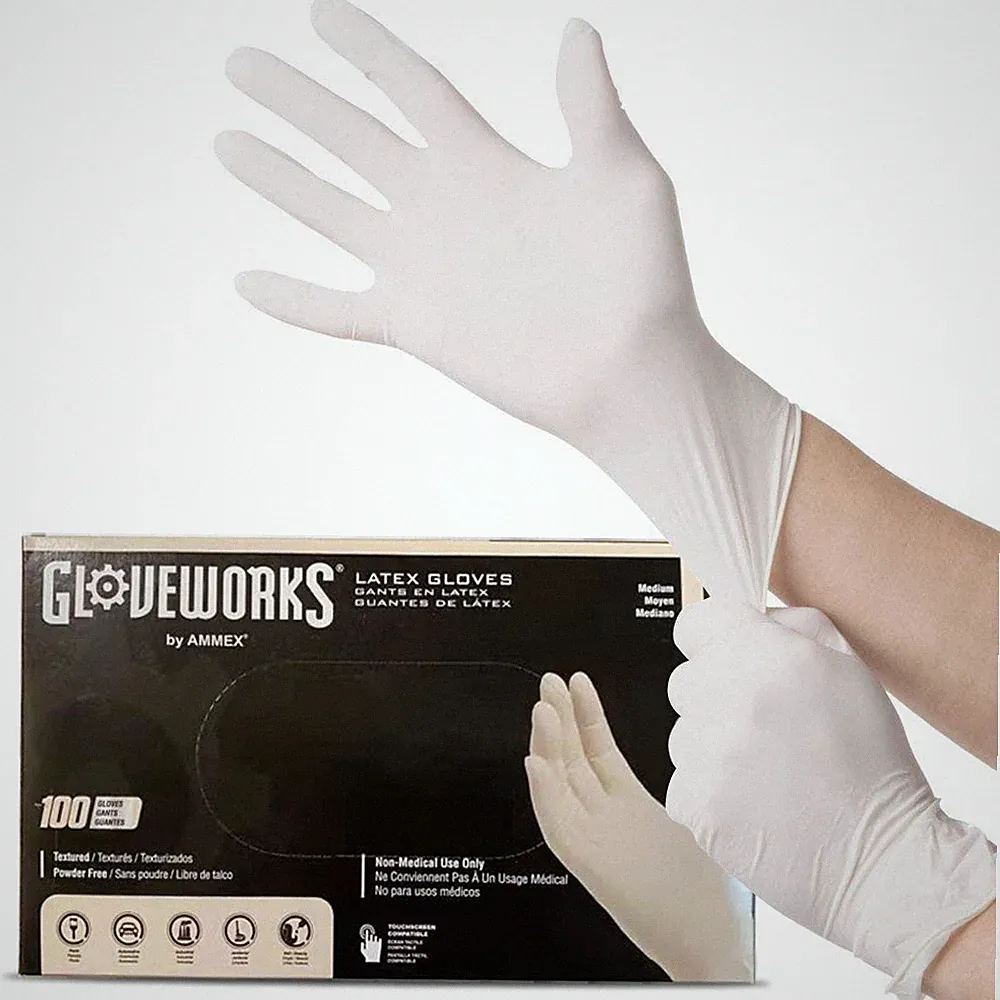 100Pcs Disposable Gloves – Medical Food Prep Cleaning, Powder-Free, Fast Ship