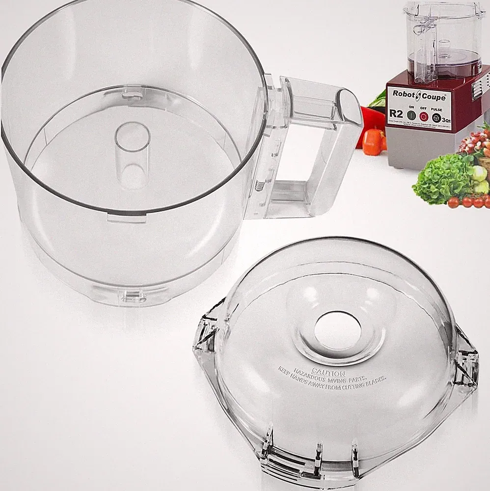 106458S 112203 Clear Cutter Bowl Lid for Robot Coupe R2 Food Processor 3 Quart