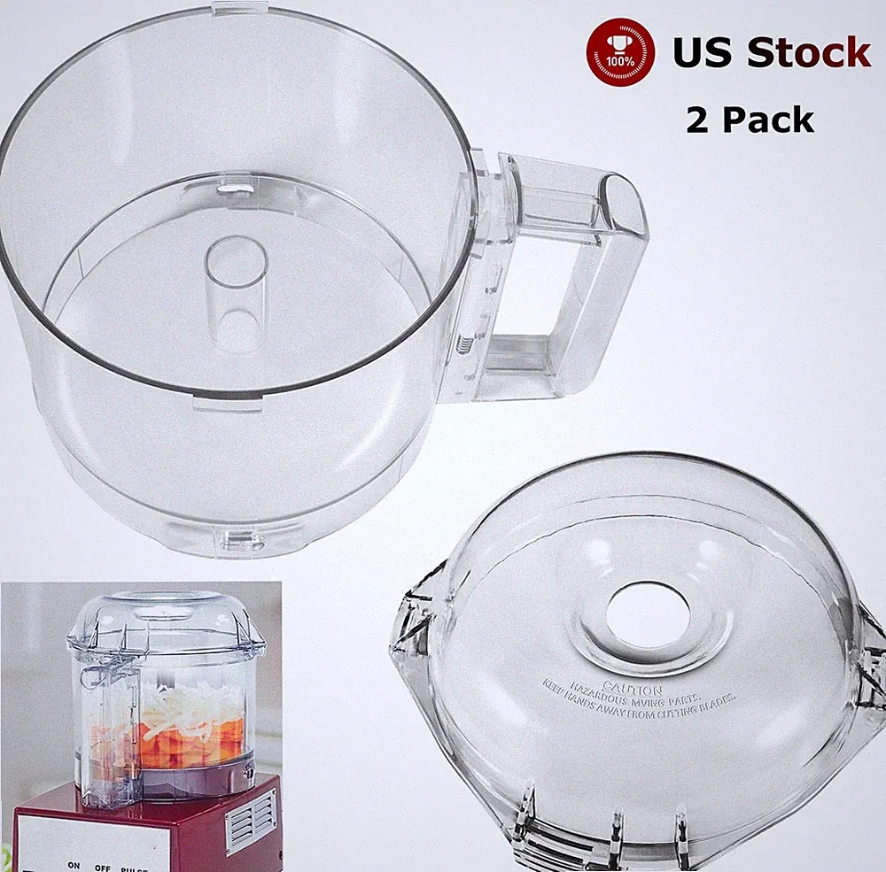 106458S Cutter Bowl Lid & 112203 Cutter Bowl for Robot Coupe R2 Food Processor