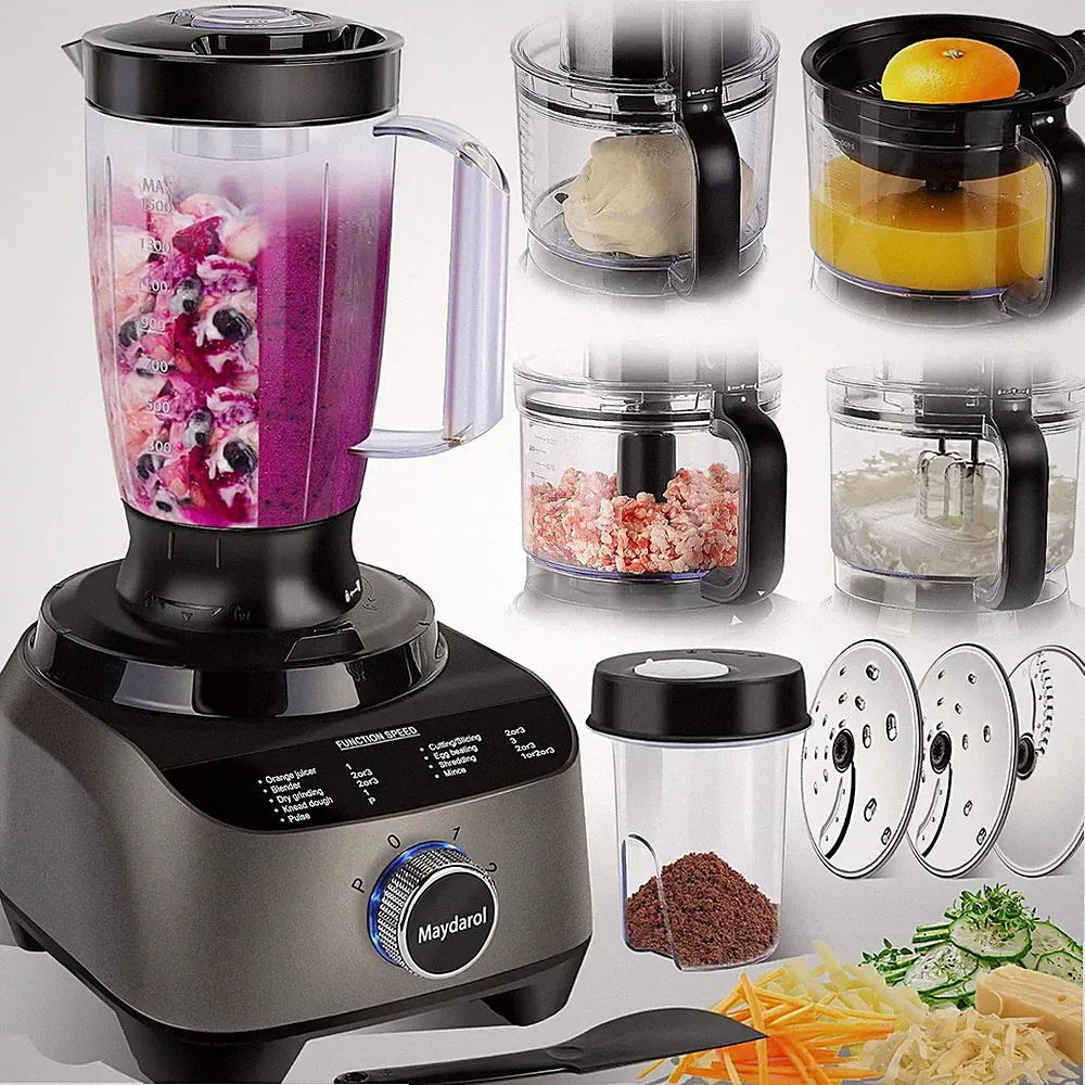 11 in 1 Food Processor Blender Combo 51oz Juice Blender