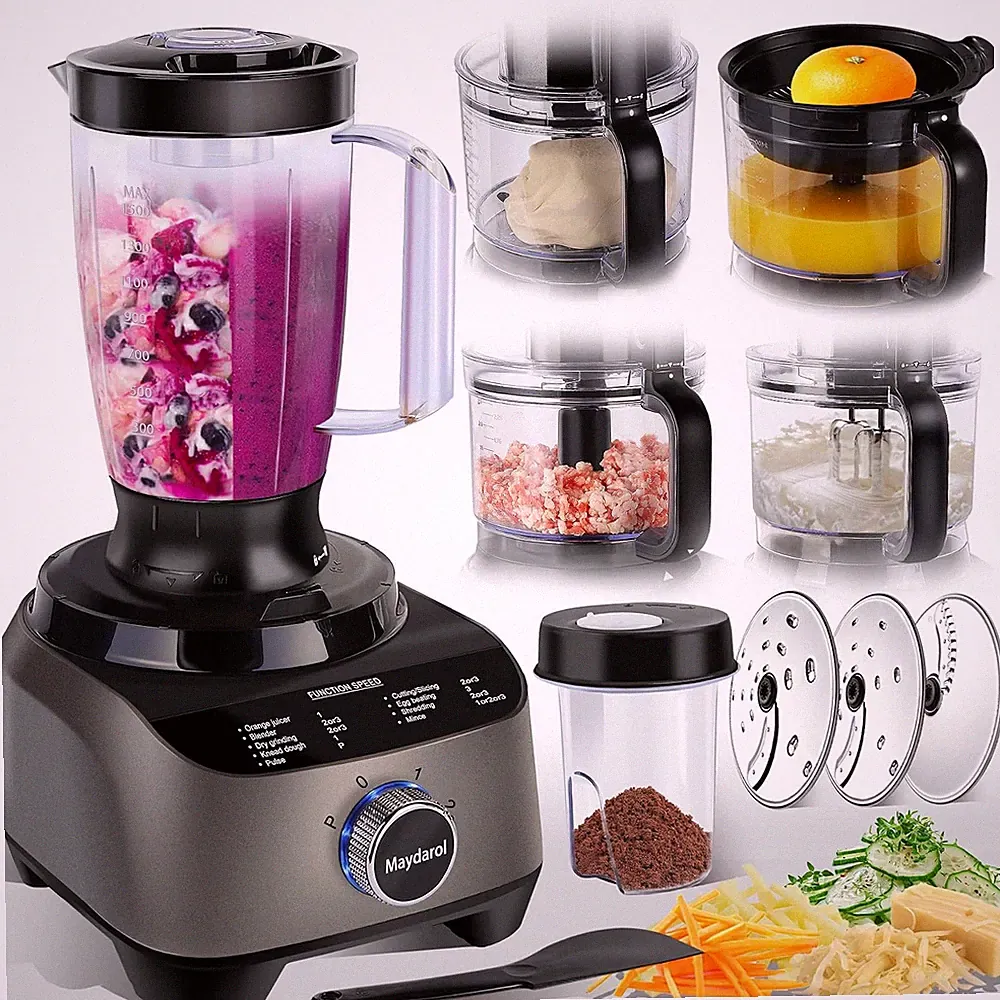 11 in 1 Food Processor Blender Combo 51oz Juice Blender