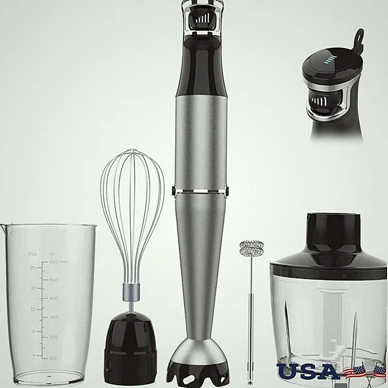 1100W Immersion Blender Variable Speed Ergonomic Blade Guard Easy Cleanup New