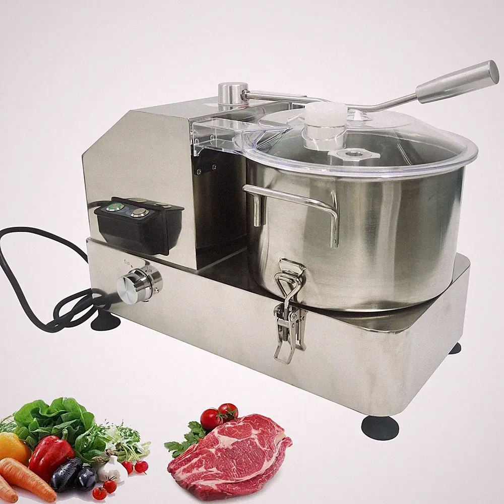 110V 6L Meat and Vegetable Blender Commercial Food Processor Shredding Mixer
