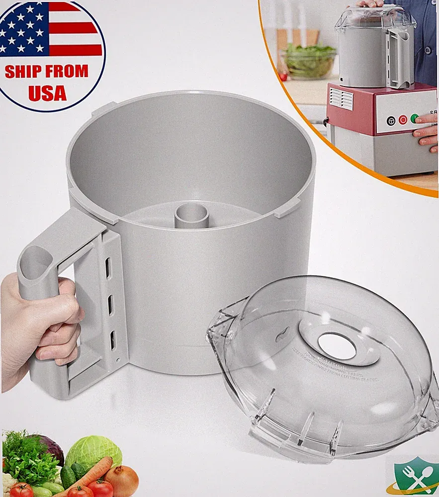 112204S Cutter Bowl & 106458S Cutter Bowl Lid for Robot Coupe R2 Food Processor