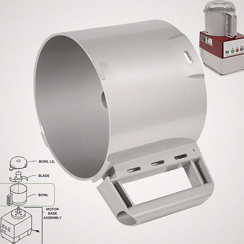 112204S Cutter Bowl for robot coupe R2, R2B, R2N, R2 Dice Food Processor 3-Quart