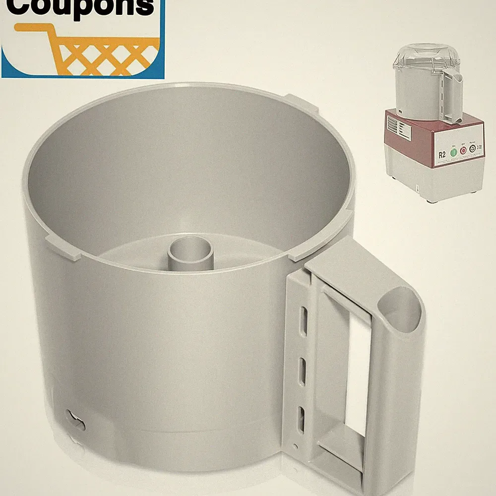 112204S Food Processor Gray Bowl 3 Quart Compatible with Robot Coupe R2 3L Gb