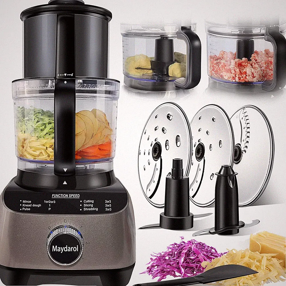 14 Cup Large Food Processor, XL Bowl, Large Chute for Blending, Mixing, Shreddin