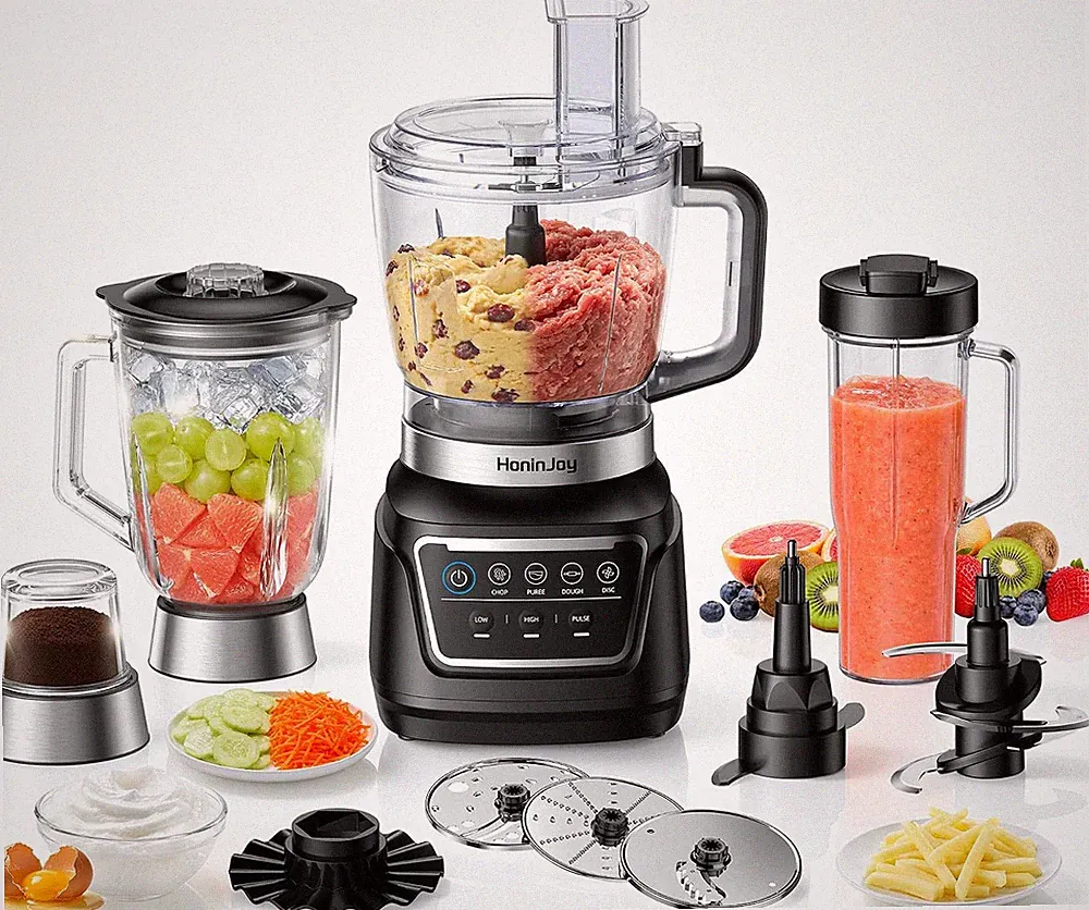 14-In-1 Food Processor Blender Combo, All-In-One Kitchen Blender