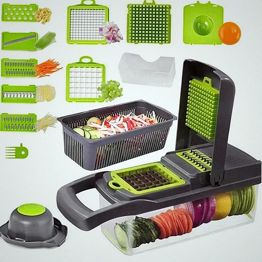 15 in 1 Vegetable Chopper Slicer Kitchen Multifunction Cutter Food Processor