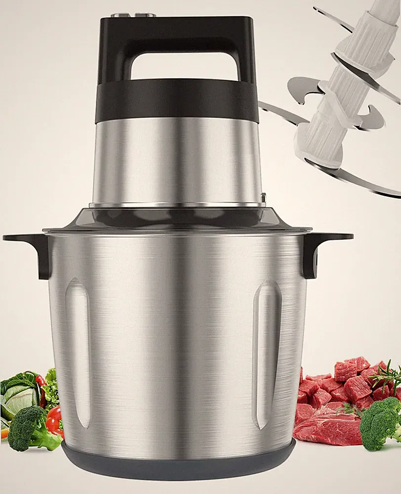 1500W Food Processor, 24 Cup Electric Food Chopper Meat Grinder with 2-Speed,...