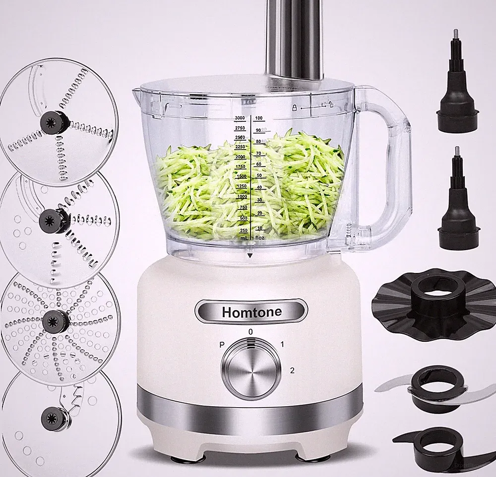 16-Cup Food Processor, Large 9-IN-1 Food Veggie Chopper for Home Meal Prep, 7 Bl
