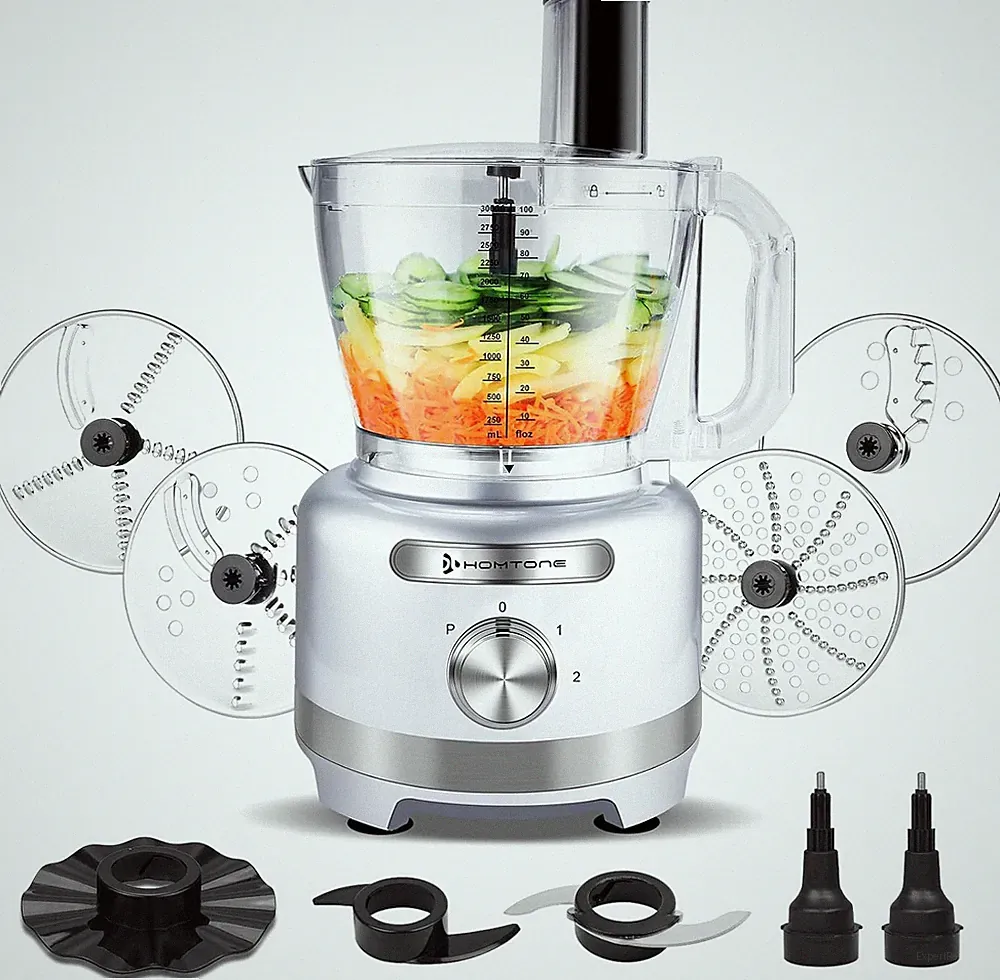 16 Cup Food Processor Large, 9-In-1 for Home Kneading, Chopping, French Fries