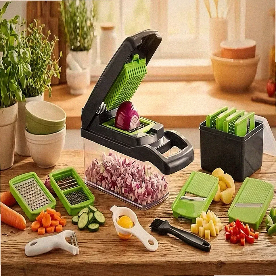 16-in-1 Professional Kitchen Slicer Multi-Function Food Chopper