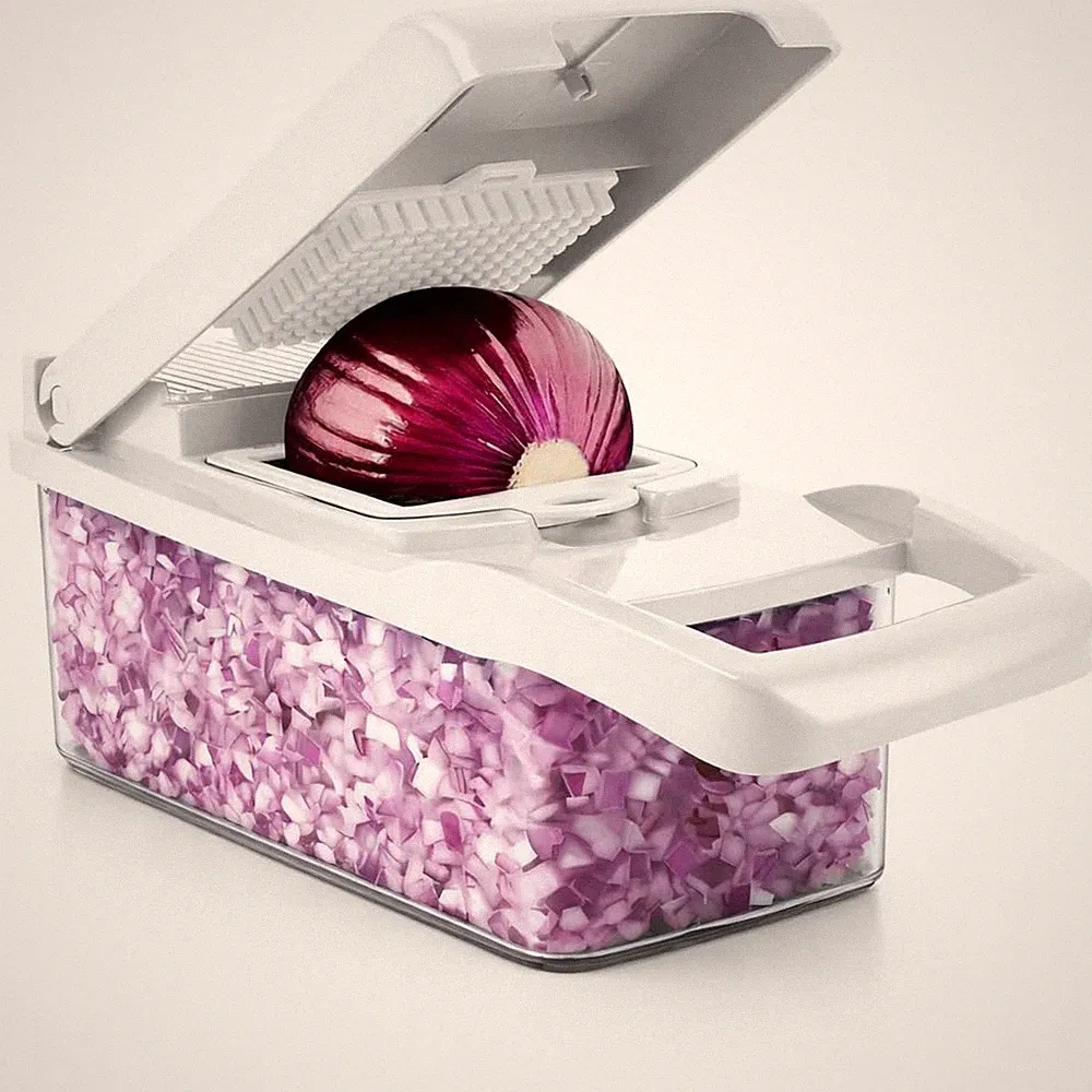 16 in 1 Vegetable Chopper, Mandoline Slicer and Food Processor - Kitchen Esse...