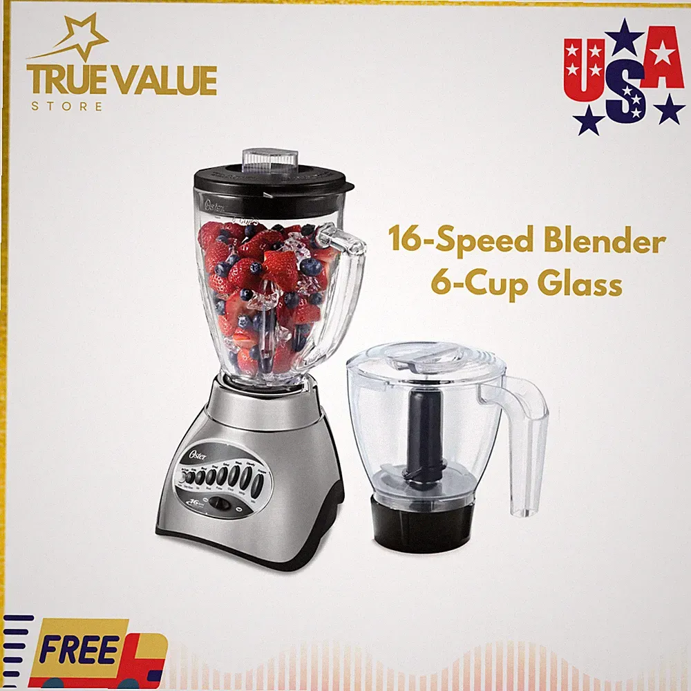 16-Speed Blender & 6-Cup Glass - Brushed Nickel