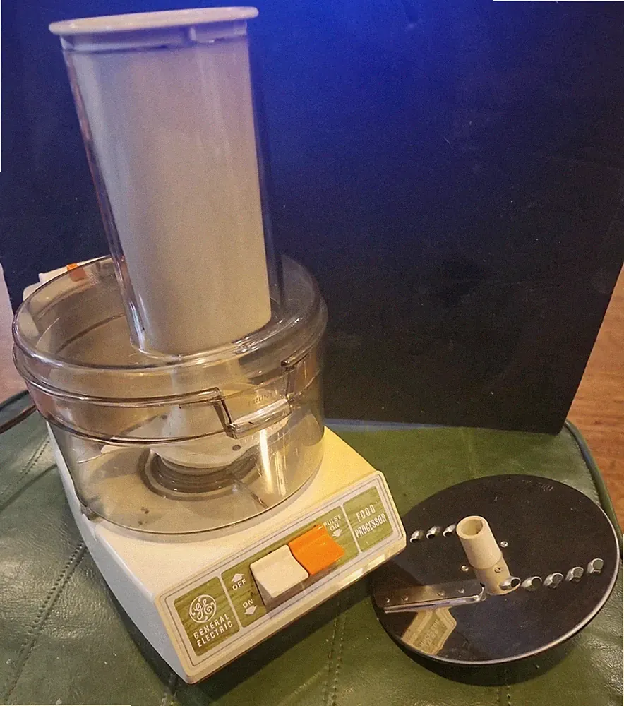 1970s General Electric Food Processor GE FP1 Wood Grain Tested Excellent READ