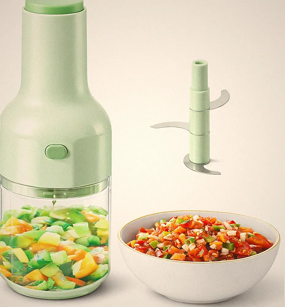2-Cup Manual Food Chopper for Quick Veggies, Fruits, Herbs & More
