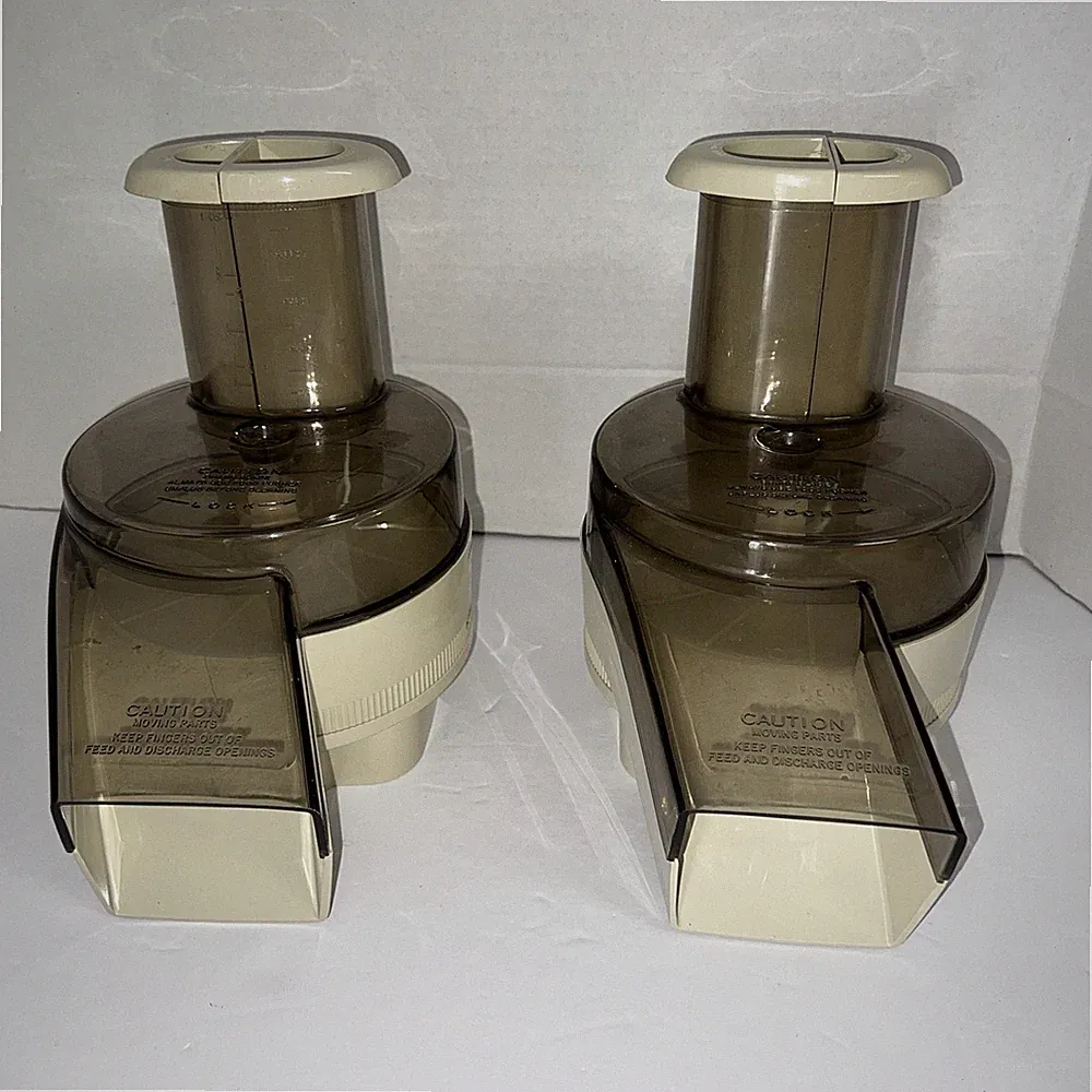 2 VTG OSTER Regency Kitchen Center Food Processor Attachment Beige 957-16A USA