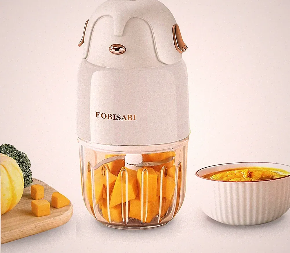 200W Baby Food Blender for Baby Food Fruit Vegetable Meat, One Click Puree Maker