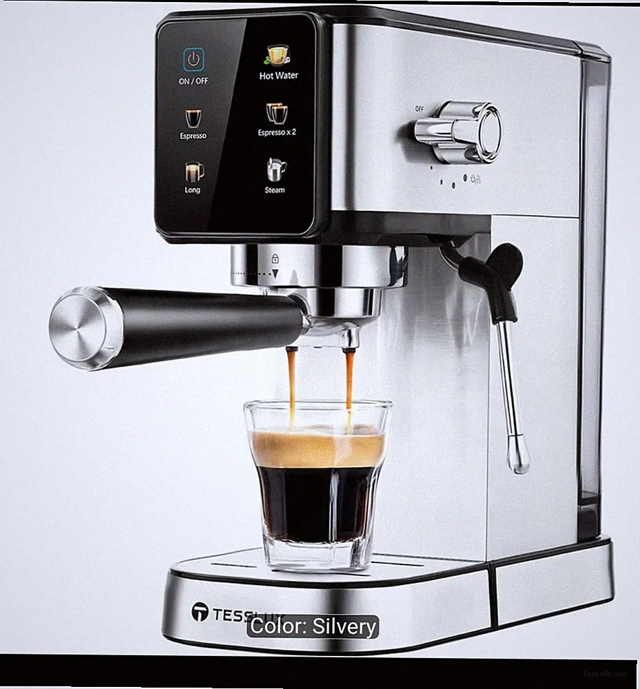 20Bar Espresso Machine with Hot & Rapid Cold Brew, Stainless Steel Coffee Maker.