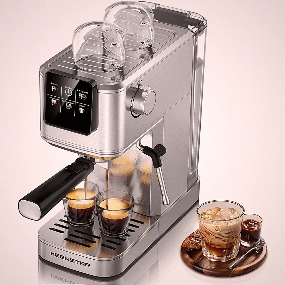 20Bar Espresso Machine with Rapid Cold Brew, Hot & Iced Coffee Makers