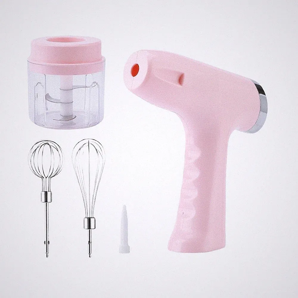 250ML 2 in 1 Rechargeable Food Processor for Beating Whipping Grinding