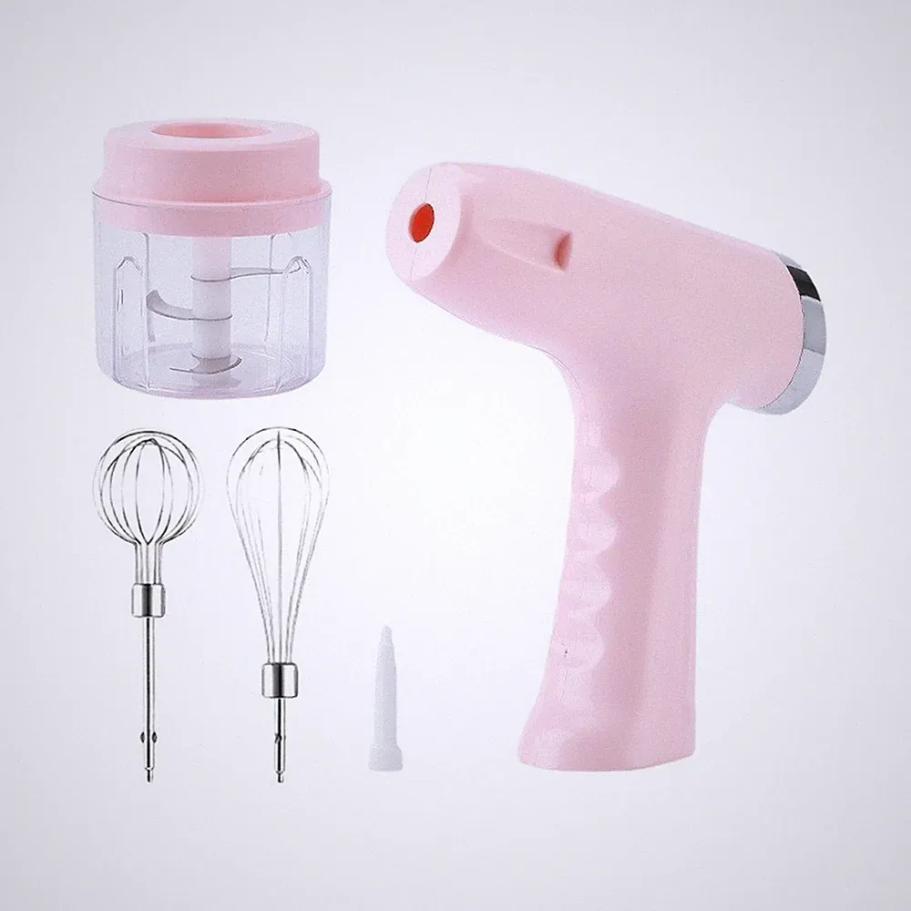 250ML 2 in 1 Rechargeable Food Processor for Beating Whipping Grinding