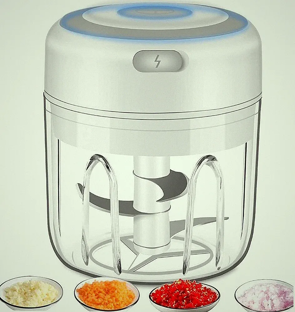 250ML Electric Mini Food Processor Garlic Chopper Onion Grinder Cutter Vegetable