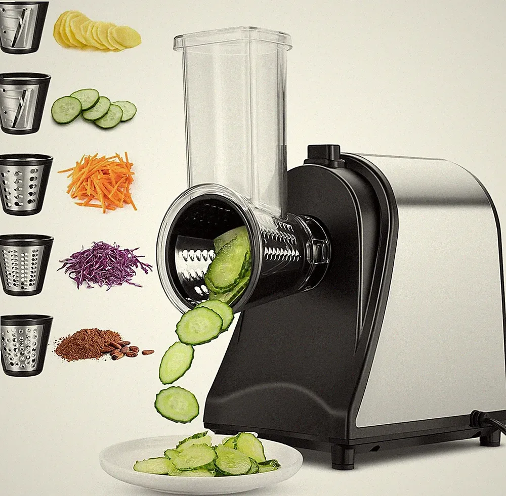 250W Electric Cheese Grater, Electric Slicer Shredder, Salad Maker Electric