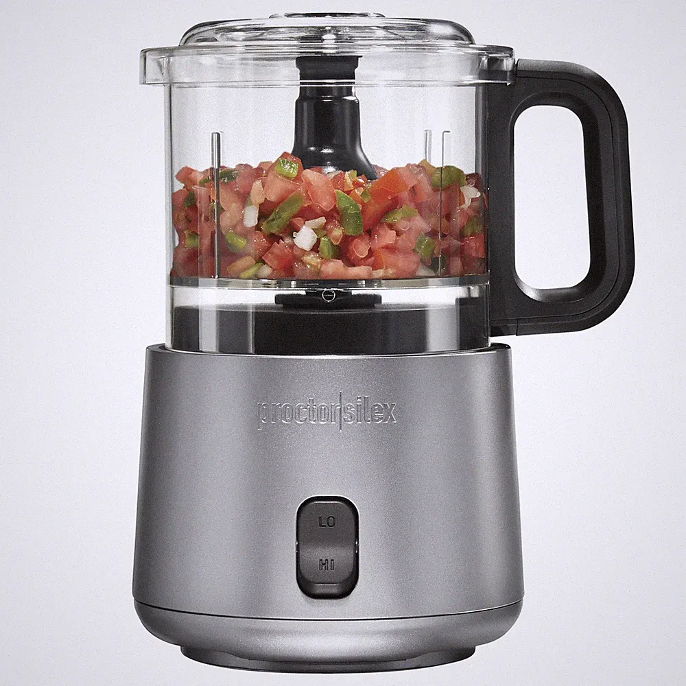 3.5 Cup 2-Speed Food Processor, Gray