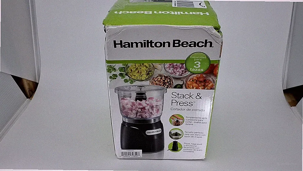3-Cup Black Food Processor, Hamilton Beach, 350 Watts, Mini Chopper