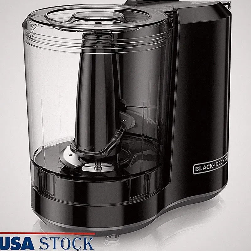 3-Cup Electric Food Chopper Programmable Kitchen Tool Stainless Steel Blade New