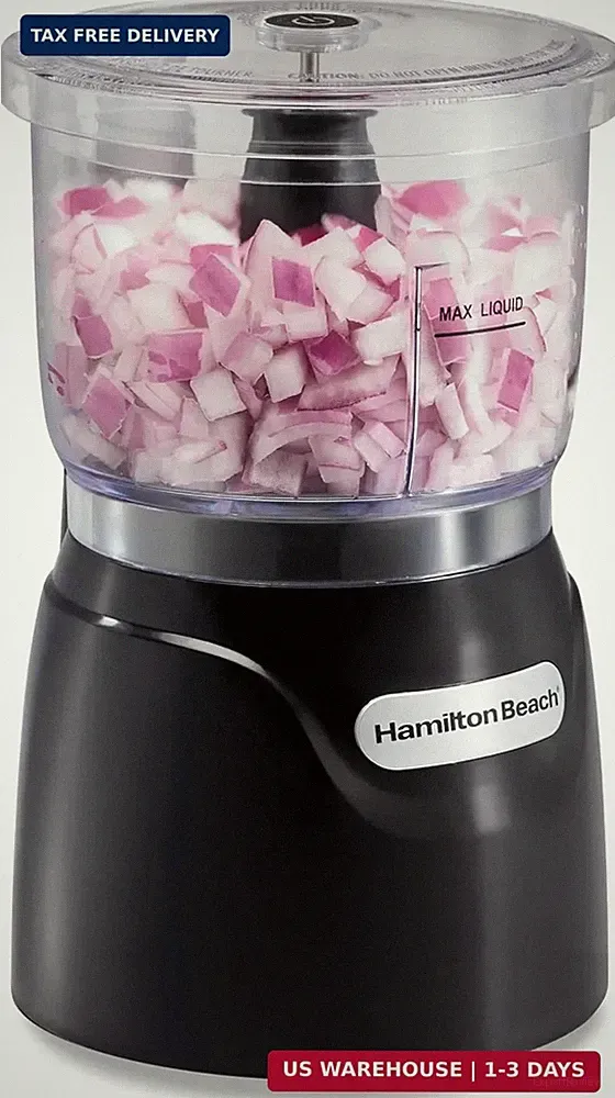 3 Cup Electric Vegetable Chopper & Mini Food Processor