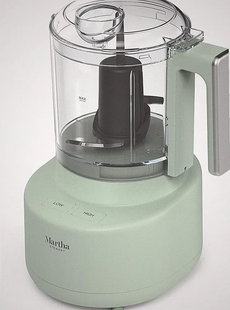 3 Cup Electric Vegetable Chopper, Mini Food Processor, Compact Kitchen, Sage