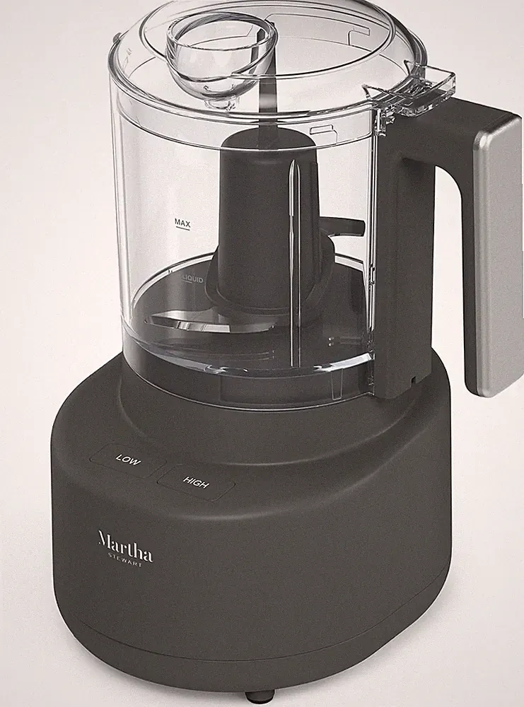 3 Cup Electric Vegetable Chopper & Mini Food Processor, Gray