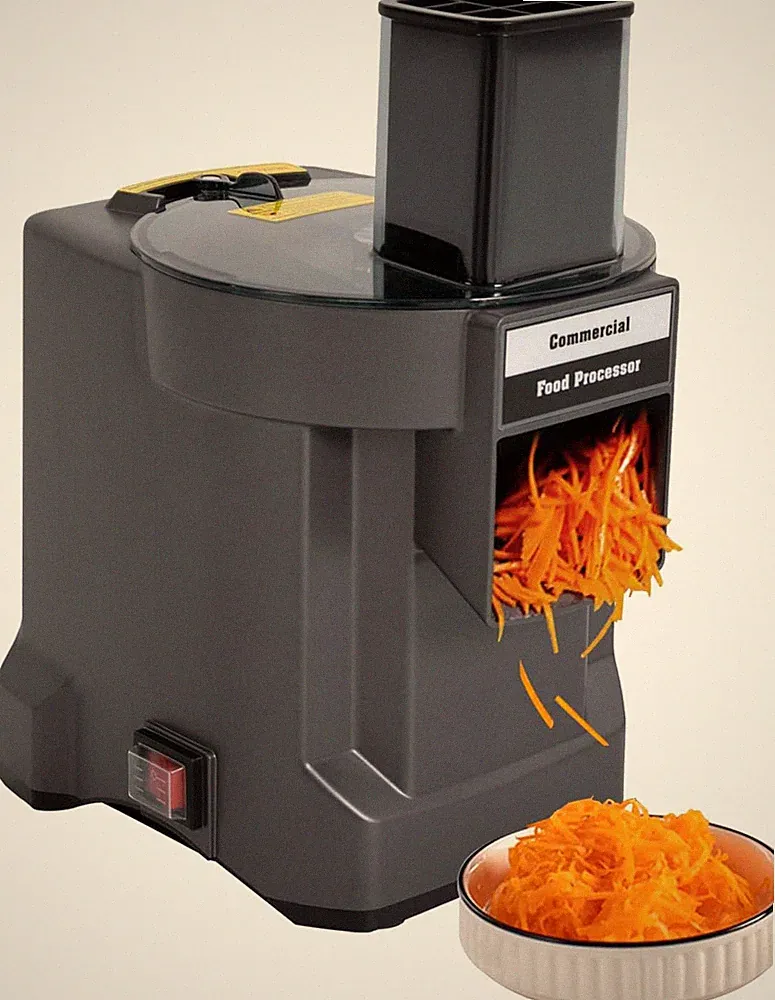 3-In-1 Commercial Electric Food Processor, 110V 100W Countertop Vegetable Choppe
