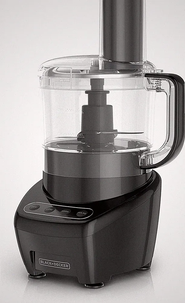 3-In-1 Food Processor Reversible Slice/Shred Disc Fruit Veggy Chop Mix Kitchen