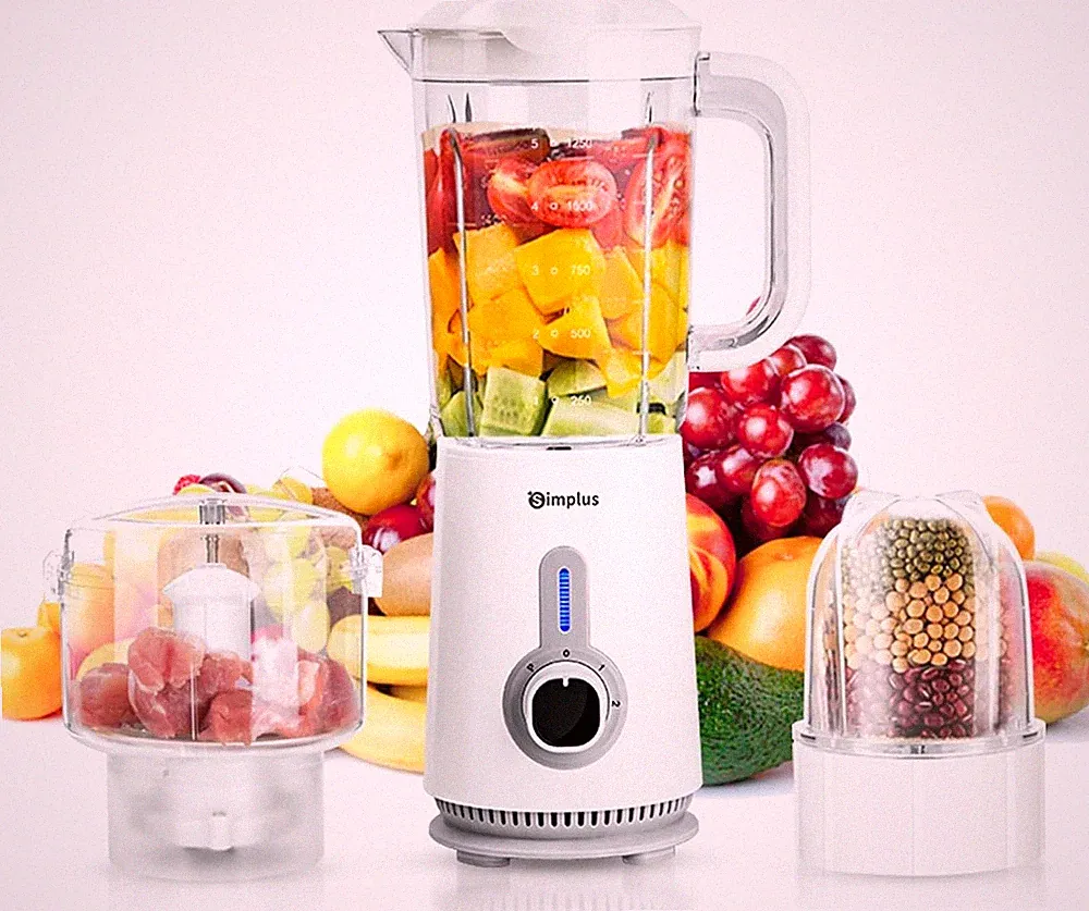 3-in-1 Kitchen Multi-Function Food Processor Set, Compact Electric Food Chopper