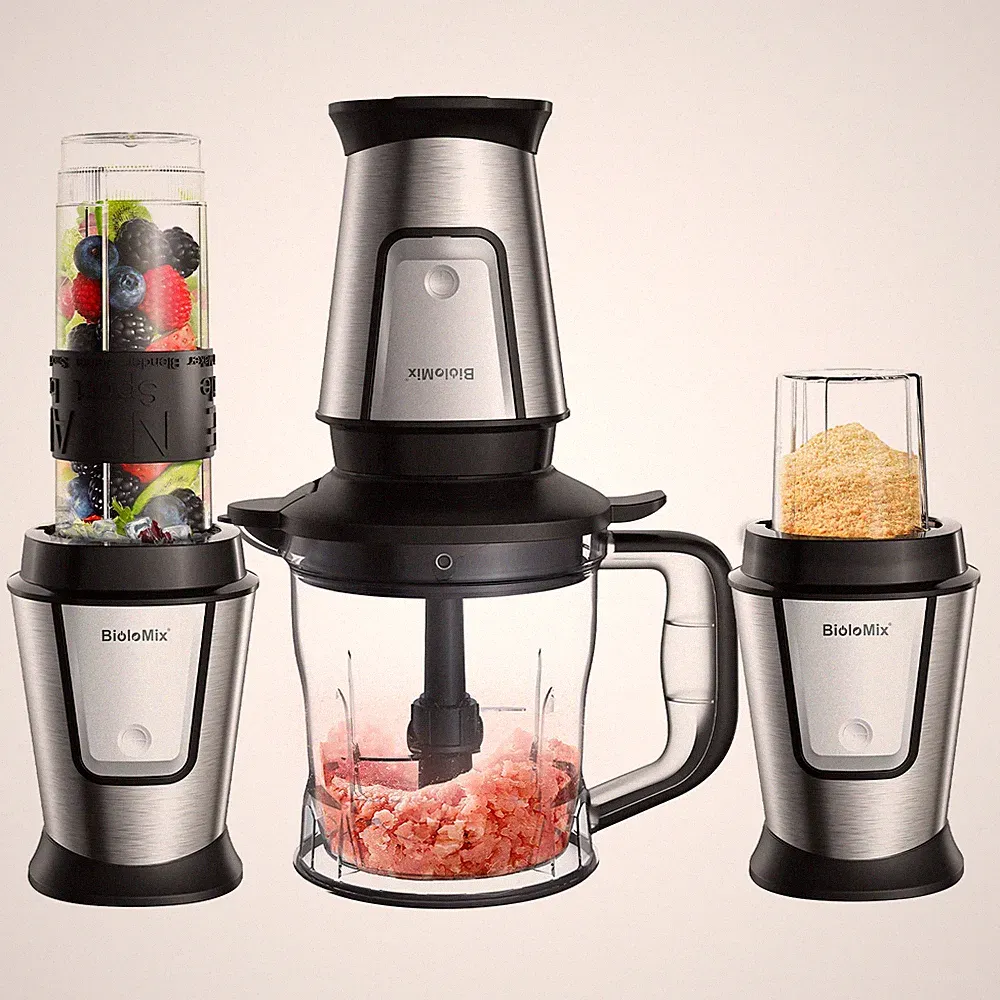 3-in-1 Multifunctional Food Processor700W Portable Juicer Blender Smoothie Mixer