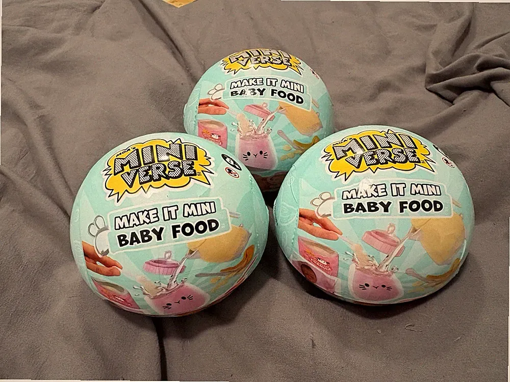 3-Pack Brand New And Sealed Mini Verse Make It Mini Baby Food Mystery Balls