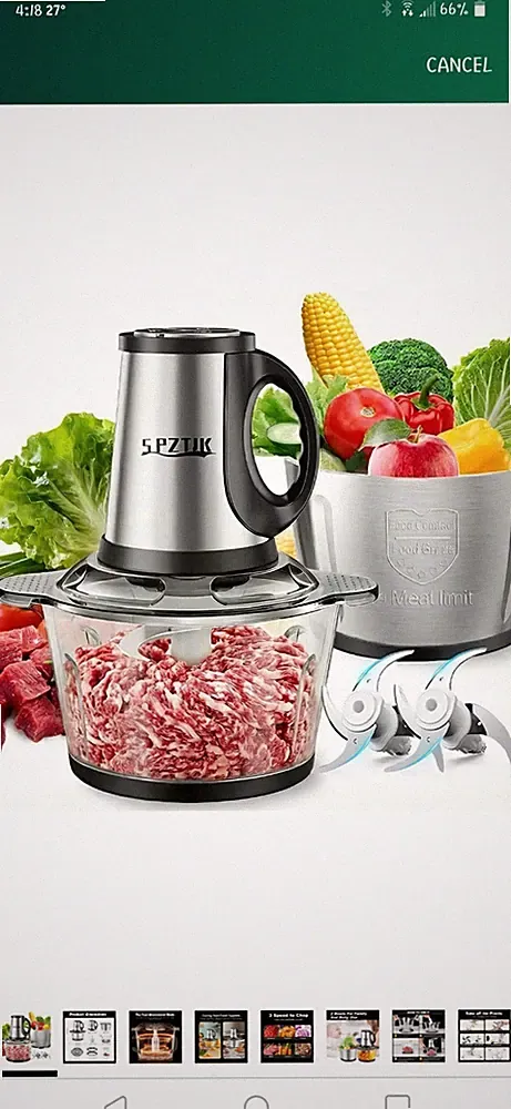 3-Speed Electric Food Processor